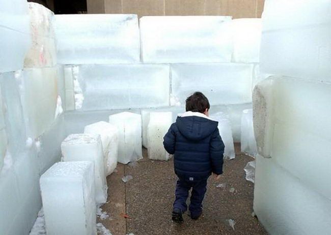 Самый большой в мире ледяной лабиринт