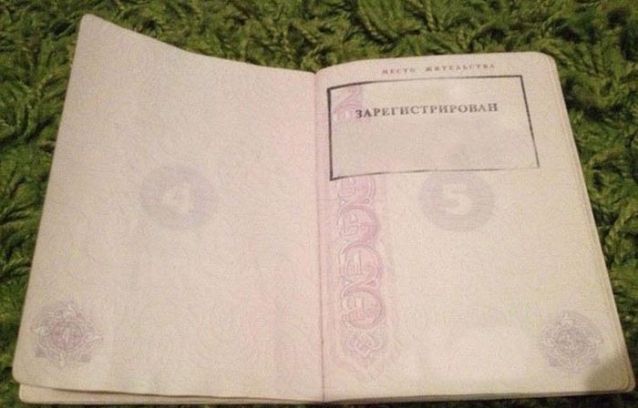Российский паспорт в свете ультрафиолета